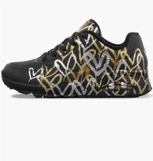 Кроссовки женские Skechers Metallic Love Black 155523-BKGD
