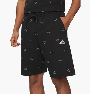 Шорты мужские Adidas Seasonal Essentials Monogram Graphic Black IS1824