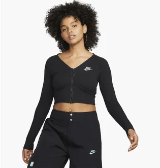 Топ жіночий Nike Nsw Ls Top Rib Sw Black FJ5220-010