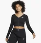 Топ жіночий Nike Nsw Ls Top Rib Sw Black FJ5220-010
