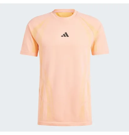 Футболка чоловіча Adidas Tennis Pro Seamless Aeroready Freelift Peach IT4025