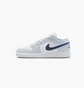 Кроссовки детские Air Jordan 1 Low White/Light Blue 553560-104