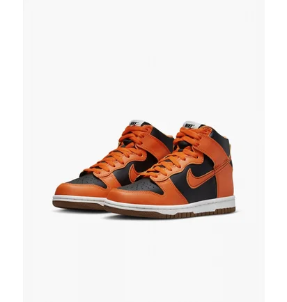 Кроссовки детские Nike Dunk High Orange/Black DB2179-004