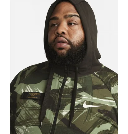 Толстовка чоловіча Nike Dri-Fit Fleece Black/Green Dq4790-220
