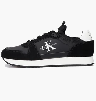 Кросівки жіночі Calvin klein Runner Sock Laceup Ny-Lth Black YM0YM00553