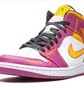 Кроссовки мужские Air Jordan 1 Mid White/Violet DC0350-100