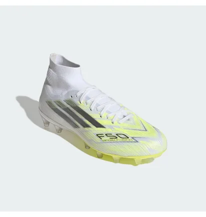 Бутсы женские Adidas F50 Sparkfusion Pro Mid Cut Fg/Ag White/Multi JR8954