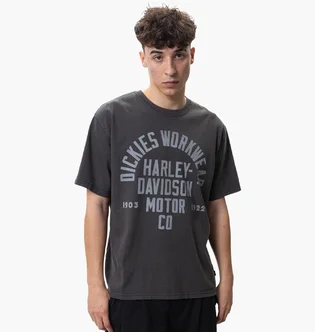 Футболка унісекс Dickies Harley-Davidson Vintage Wash Logo Grey DK0A88RMBLK1