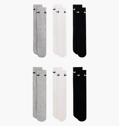 Шкарпетки унісекс Nike Everyday Cushioned Crew White/Multi SX7666-964