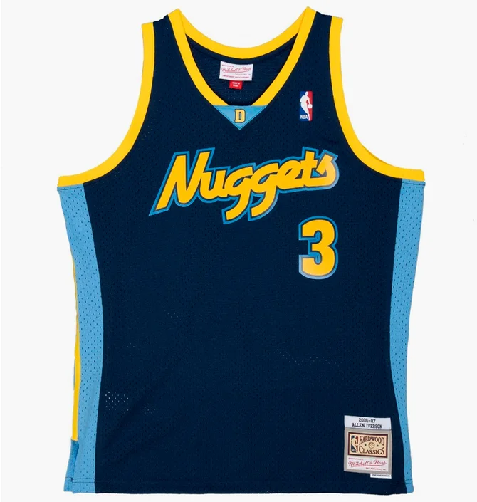Майка чоловіча Mitchell & Ness Nba Swingman Jersey Denver Nuggets 2006-2007 Allen Iverson Blue Smjy4205-Dnu06Aivasbl