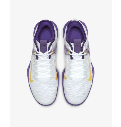 Кросівки чоловічі Nike Lebron Witness 4 White/Voltage Purple/Pure Platinum/Metallic Gold BV7427-100