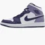 Кроссовки детские Air Jordan Air 1 Mid White/Violet DQ8423-515