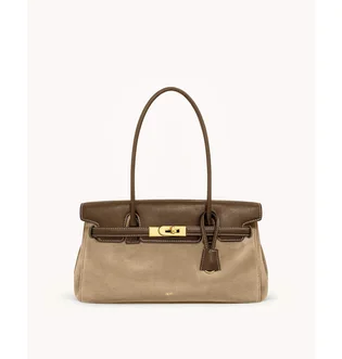 Сумка женская JW PEI Yara Faux Suede Shoulder Bag Brown BB2025BG121888JWP