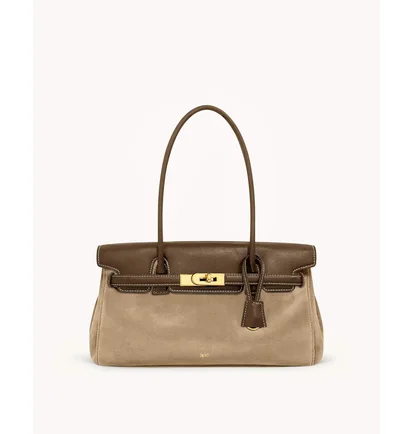 Сумка женская JW PEI Yara Faux Suede Shoulder Bag Brown BB2025BG121888JWP