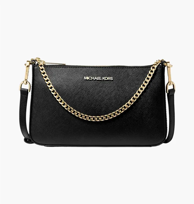 Сумка жіноча Michael Kors Jet Set Medium Black 35S0GTVU6L-BLACK