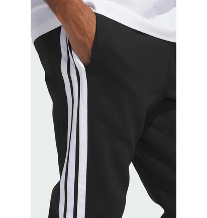 Штани чоловічі Essentials Essentials 3-Stripes Fleece Black JD1861