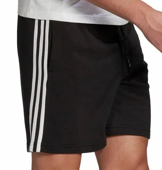 Шорты мужские Adidas Essentials French Terry 3 Stripes Shorts Black GK9597