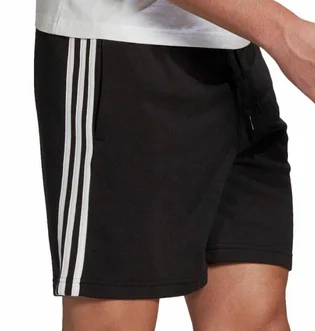 Шорты мужские Adidas Essentials French Terry 3 Stripes Shorts Black GK9597