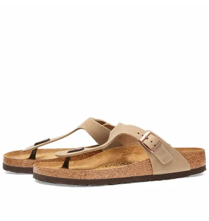 Сандалі чоловічі Birkenstock Gizeh Beige 943811
