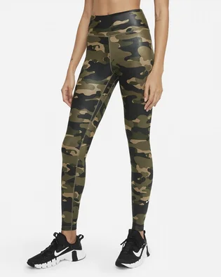 Лосини жіночі Nike Dri-Fit One Camo/Green DD4559-222