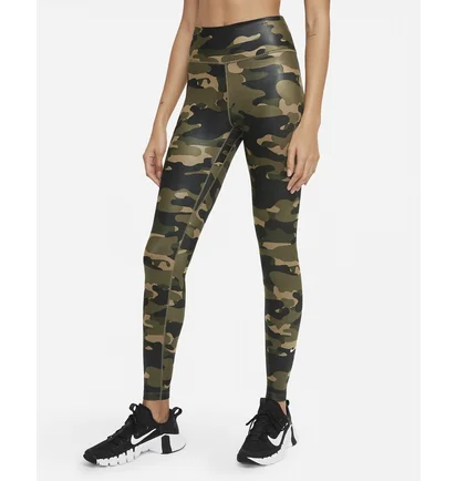 Лосины женские Nike Dri-Fit One Camo/Green DD4559-222