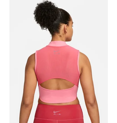 Топ жіночий Nike Df Air Crop Tank Pink DX0284-611