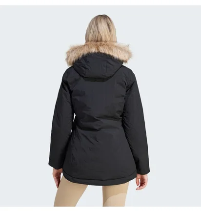 Куртка жіноча Adidas Hooded Fur Black IJ8260
