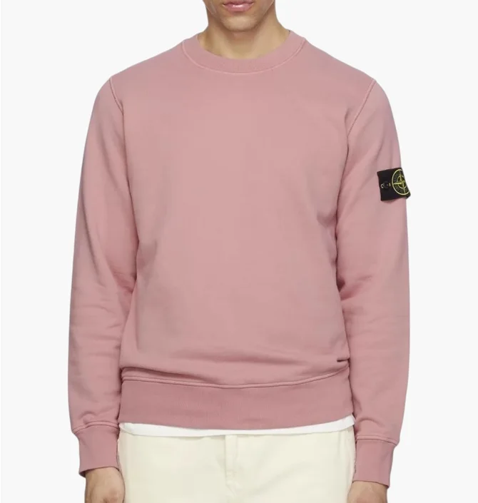 Свитшот мужской Stone Island Pink L1S156100060S0051.V008G
