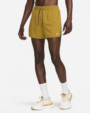 Шорты мужские Nike Dri-Fit Stride Running Division 4 Brief-Lined Running Shorts Yellow FB6870-716