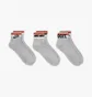 Шкарпетки унісекс Nike Everyday Essential An Grey (3 пари) Dx5080-050
