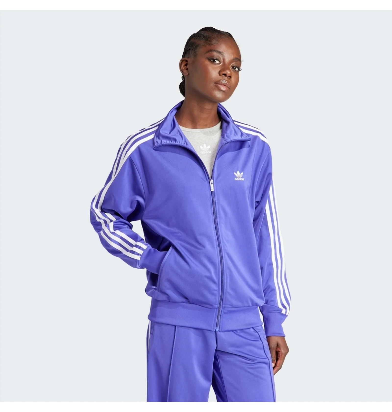 お値下げ　Black sheep エアロジャージレディースXS 青紫 ARA ᐉ Олимпийка женская Adidas Adicolor Classics Loose Firebird Track