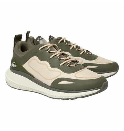 Кроссовки мужские Lacoste Active Beige/Green 744SMA01181X3