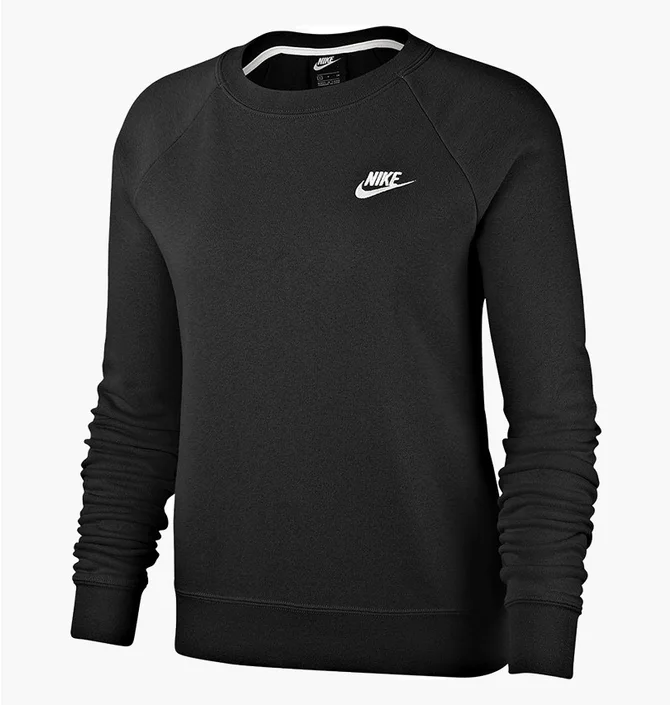 Свитшот женский Nike W Nsw Essntl Crew Flc Black BV4110-010