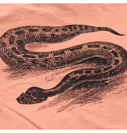 Футболка мужская Stussy Pigment Dyed Snake Peach 1905126-20117