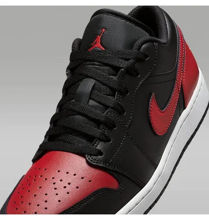 Кросівки чоловічі Air Jordan 1 Low Red/Black 553558-067