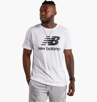 Футболка мужская New Balance Essentials Stacked Logo Tee White MT41502WT