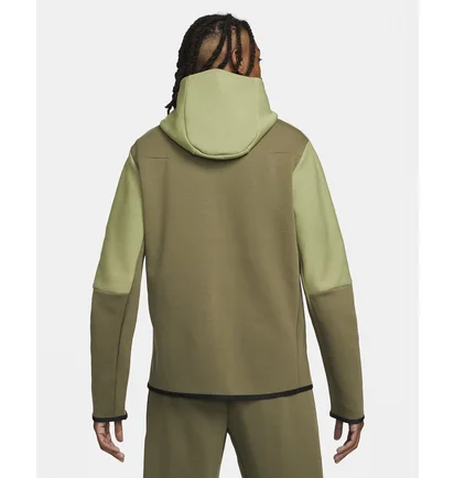 Толстовка чоловіча Nike Nsw Tech Fleece Hoodie Olive Cu4489-334