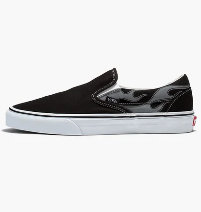 Кеды унисекс Vans Reflective Flame Classic Slip-On Shoe Black VN0A7Q5DBM8