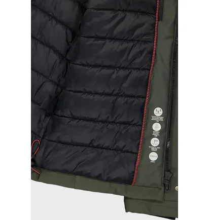 Куртка чоловіча CMP Jacket Snaps Hood Feel Warm Olive 34K0197-F905