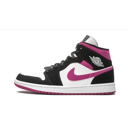 Кроссовки женские Air Jordan 1 Mid W White/Black BQ6472-005