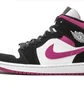 Кроссовки женские Air Jordan 1 Mid W White/Black BQ6472-005