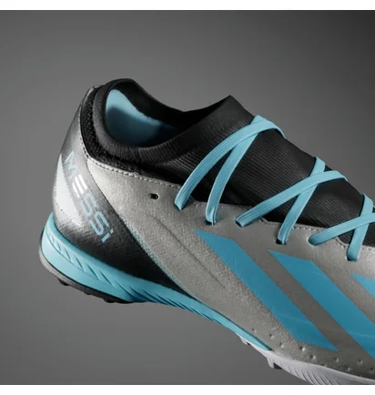 Сороконіжки унісекс Adidas X Crazyfast Messi.3 Turf Shoes Metallic IE4074