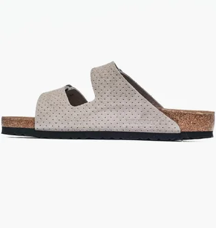 Тапочки жіночі BIRKENSTOCK Arizona Leve Dotted Stone Coin Grey 1027019
