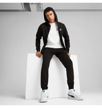 Толстовка мужская Puma Ess Full-Zip Hoodie Black 682586-01