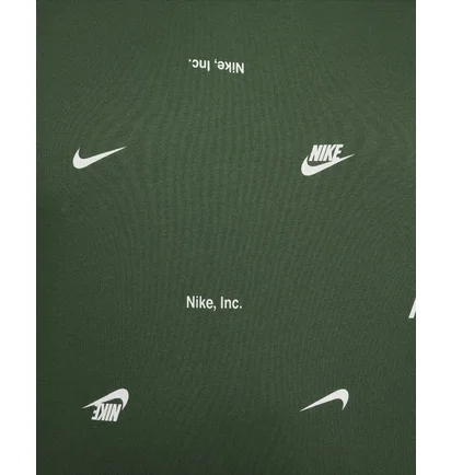 Футболка мужская Nike Club Allover Print T-Shirt Green FD1279-323