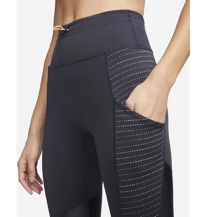 Легінси жіночі Nike Womens Running Leggings Black Dd6855-540