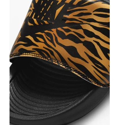 Тапочки жіночі Nike Womens Print Slides Black/Orange Cn9676-010