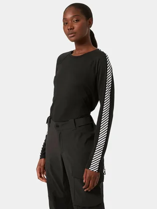 Термобілизна чоловіча Helly Hansen Lifa Active Stripe Crew Black 49413-990