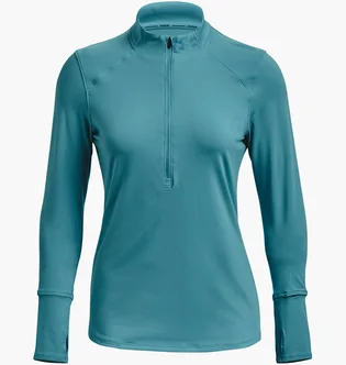 Кофта женская Under Armour Qualifier Run 2.0 1/2 Zip Turquoise 1365632-433