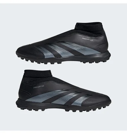 Сороконожки унисекс Adidas Predator 24 League Laceless Turf Boots Black IG7716